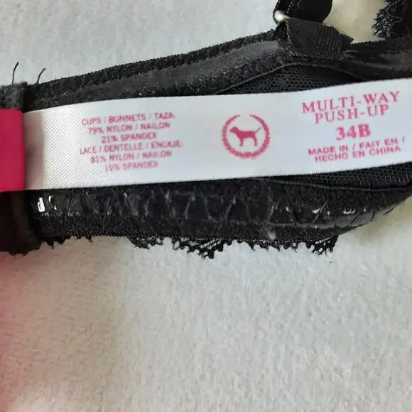 5 For $20.00 Victoria Secret Push-Up Leopard Print Bra 34B - Picture 7 of 8